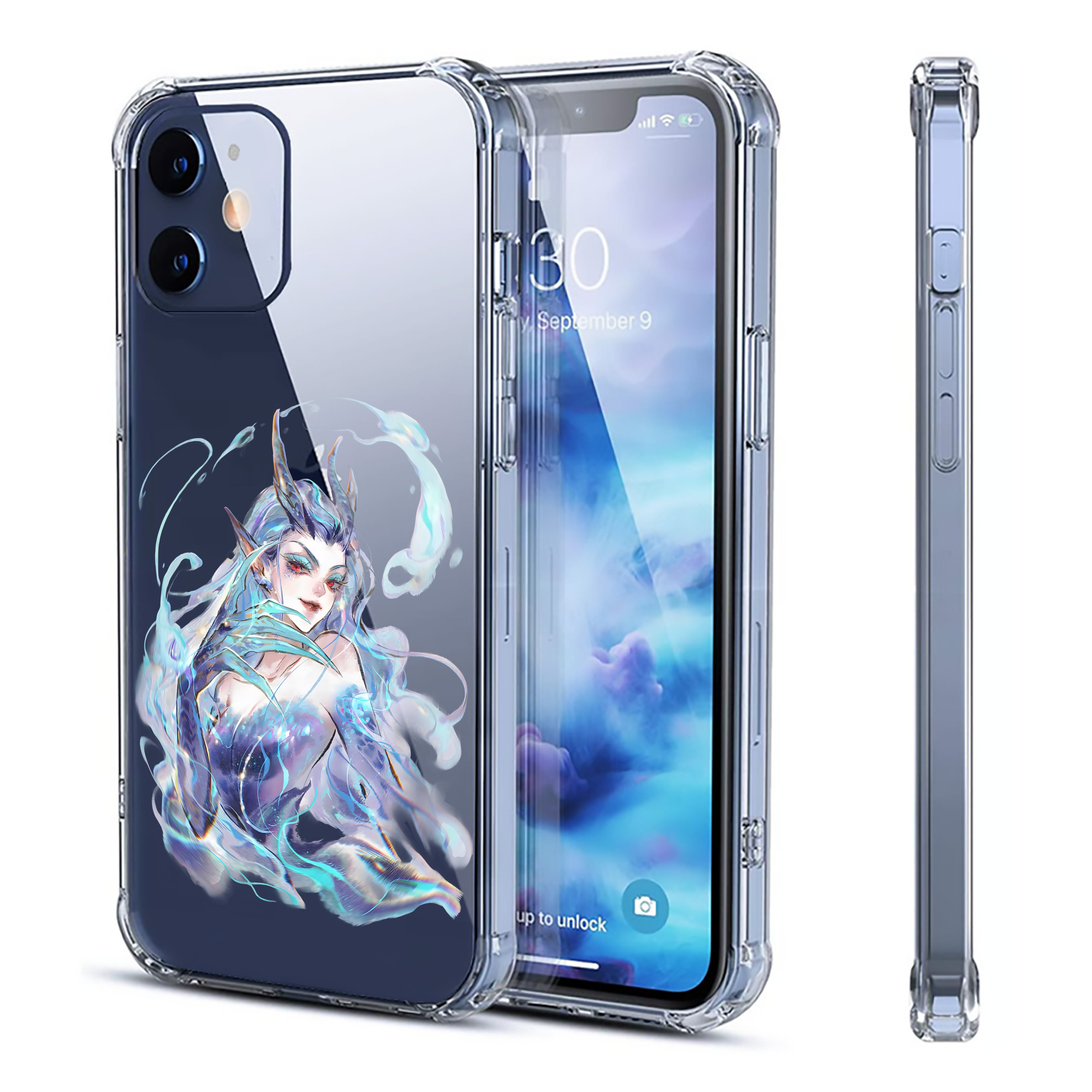 （画像用） Ne Zha 2 ナタ 魔童の大暴れ 【iPhone 12シリーズ対応】透明スマホケース（クリアソフトケース）